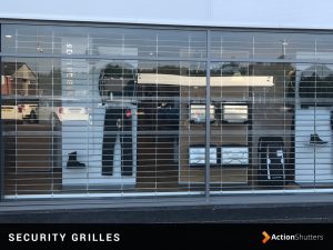 A security grille installation in Birmingham