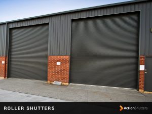 An industrial roller shutter door installation in Birmingham