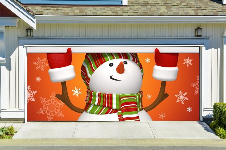 How to decorate a garage door for Christmas Action Shutters